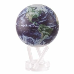 Подарочный глобус Mova Globe .  "Зимний" вид из космоса