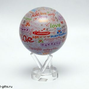 Подарочный глобус Mova Globe. I love You